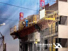 1  -  Vertical Twin Mast Mechanical Work Platform