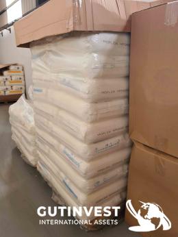 15  -  Lot of 162 25 KG polypropylene bags