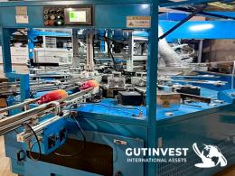 1  -  3-color screen printing machine for bottles