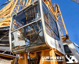 1  -  Tower crane with cabin
