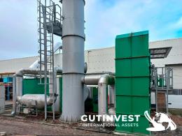 1  -  Abatement plant by pre-concentration and regenerative therm