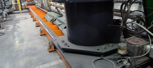 Handling robot with track