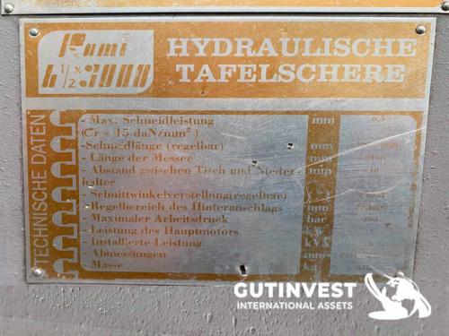 Shear press - 3 meters