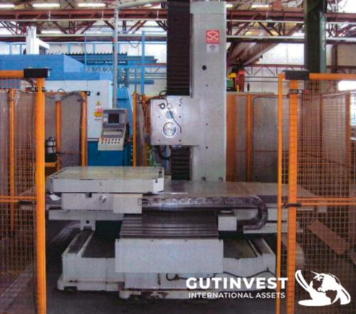 Fixed-bed boring machine with rotary table