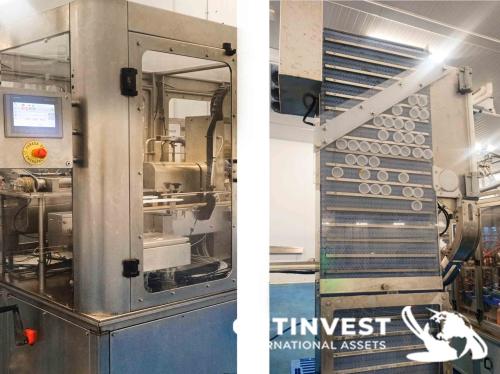 Automatic Linear Filling and Capping Machine for gazpacho a