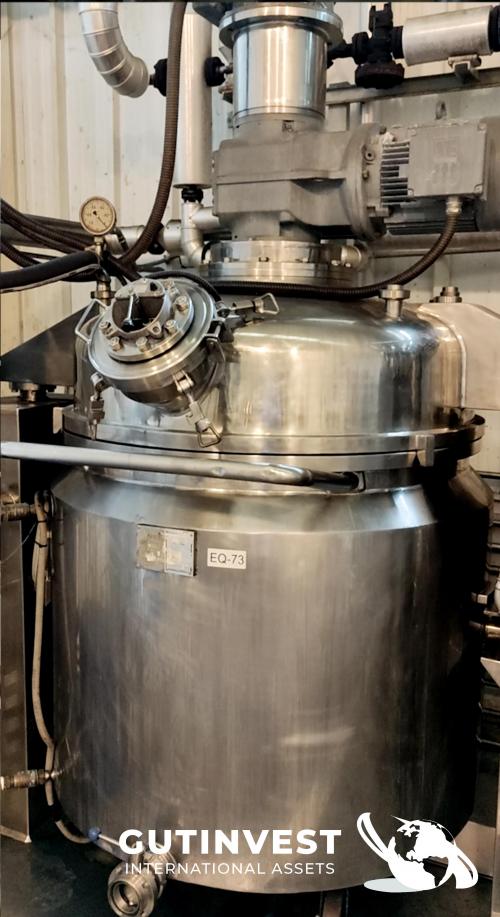 Mixer - Reactor of 1.000 lts with homogenizer