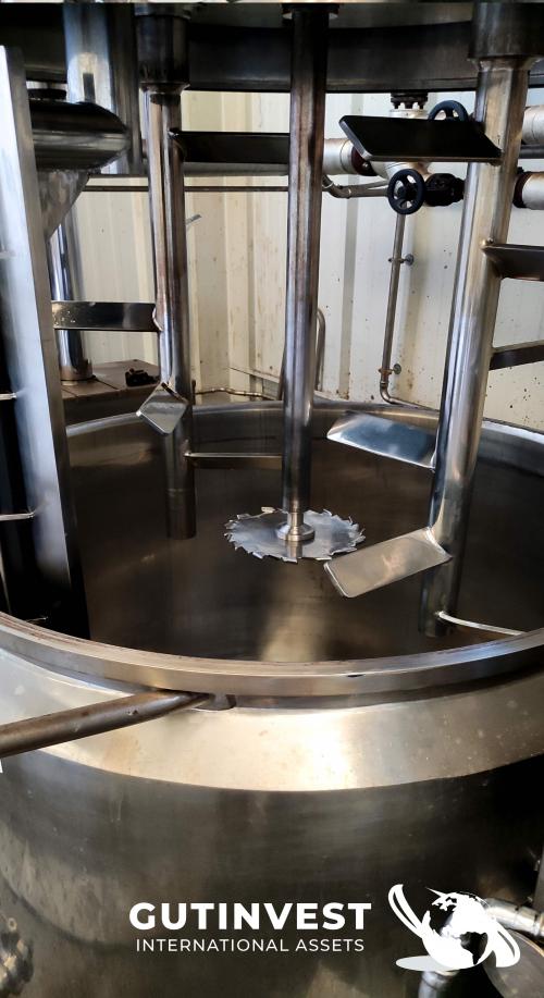 Mixer - Reactor of 1.000 lts with homogenizer
