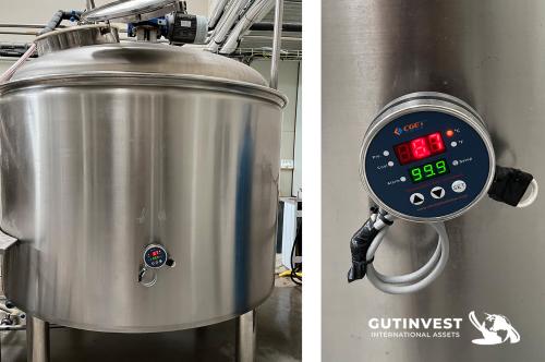 Complete factory - beer production - brewery food industry