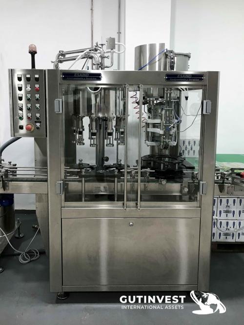 Filling and capping machine Monoblock  -1.100 bot/h