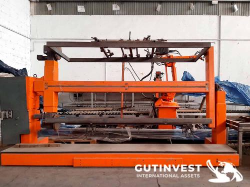 Welding robot with track and turning table - 7m