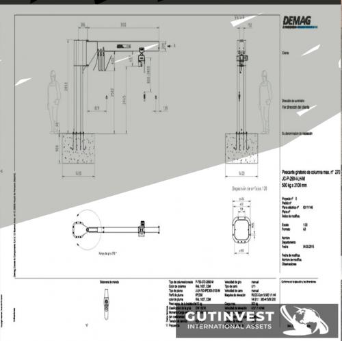  Jib crane - 500Kg