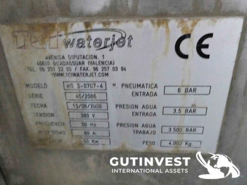 Waterjet cutting machine - 4 heads