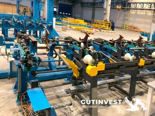 Packaging line for aluminum bars