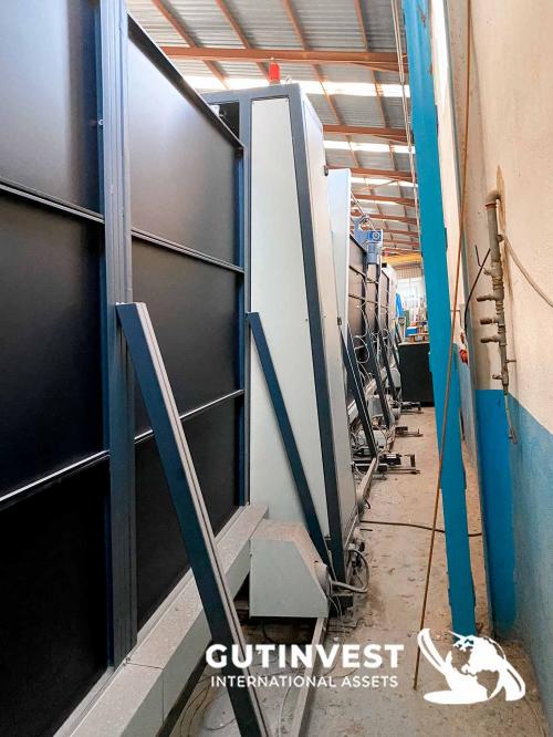 Complete line for the production of insulating glass