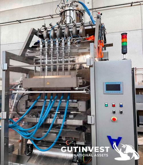 Vertical Dosing Machine for Stickpack Sauces - 6 Tracks