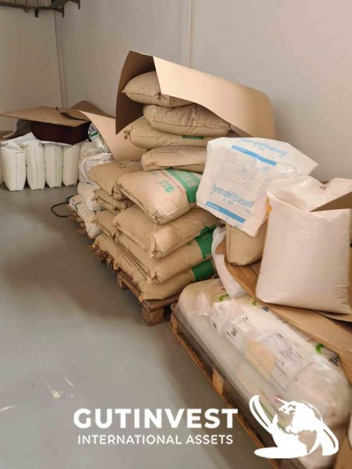 Lot of 162 25 KG polypropylene bags