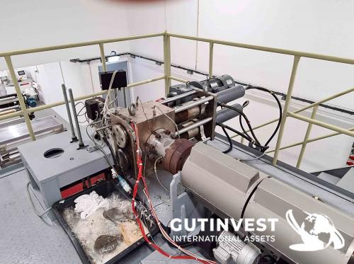 Meltblown extrusion line
