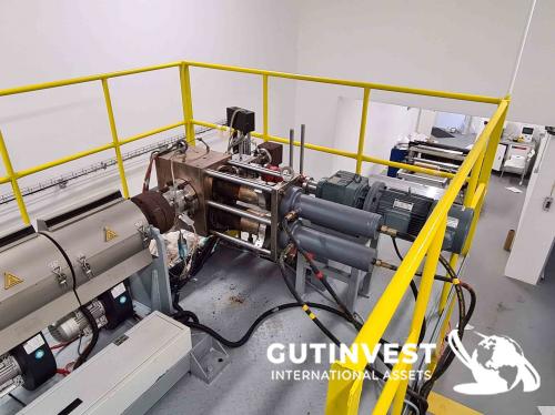 Meltblown extrusion line