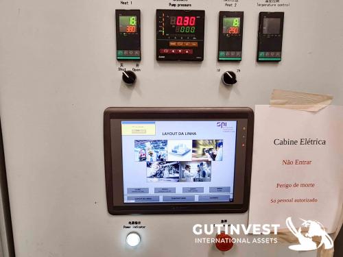 Meltblown extrusion line