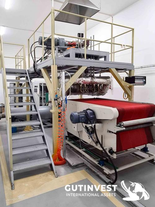 Meltblown extrusion line