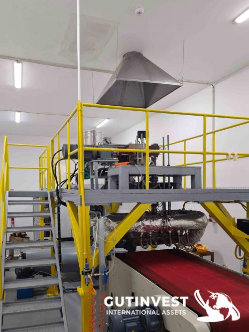 Meltblown extrusion line
