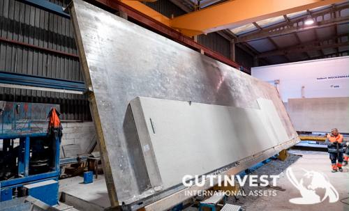 Complete line of precast concrete walls