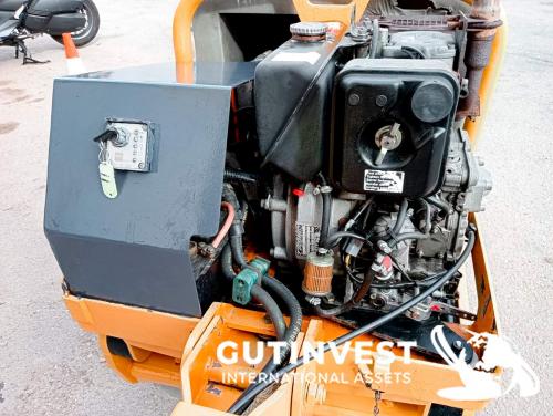 Duplex vibrating roller