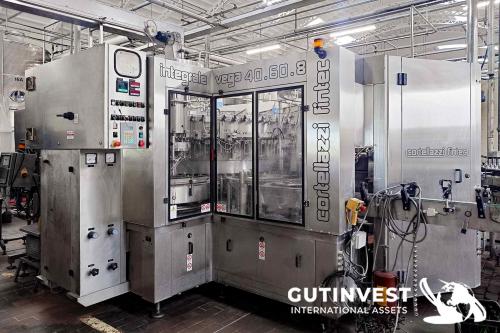 Isobaric bottling line for wine of 1Lt, 1.5Lt and 2Lt