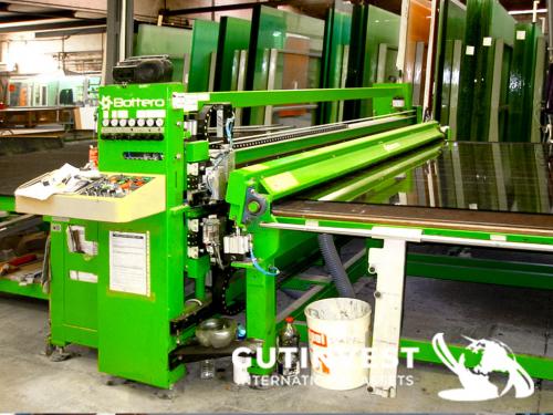 Laminated glass cutting table + loading table 
