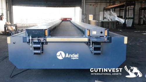 Loading and unloading platform with weighing
