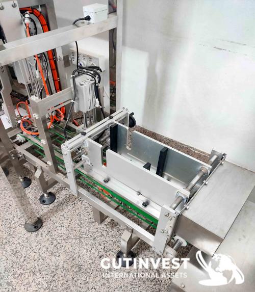 Vertical packaging line for Doypack bags