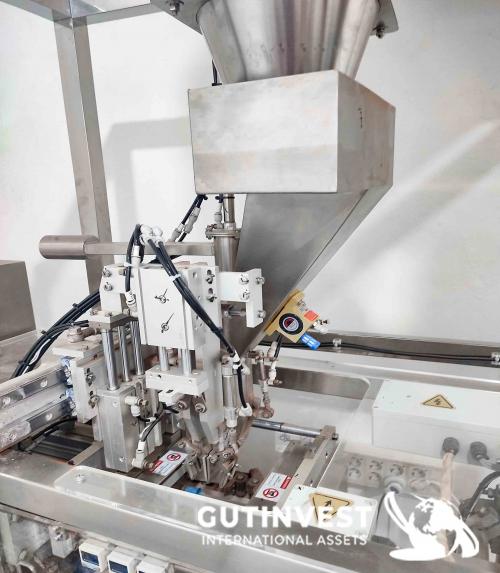 Vertical packaging line for Doypack bags
