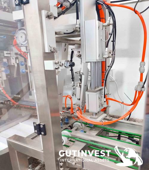 Vertical packaging line for Doypack bags