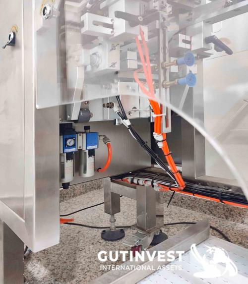 Vertical packaging line for Doypack bags