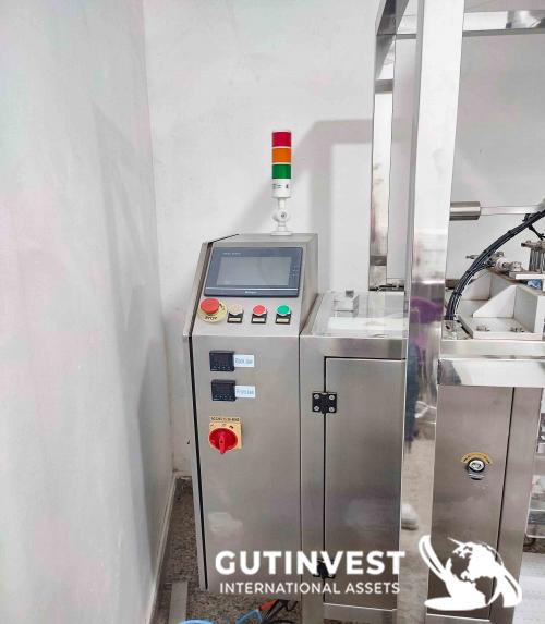 Vertical packaging line for Doypack bags