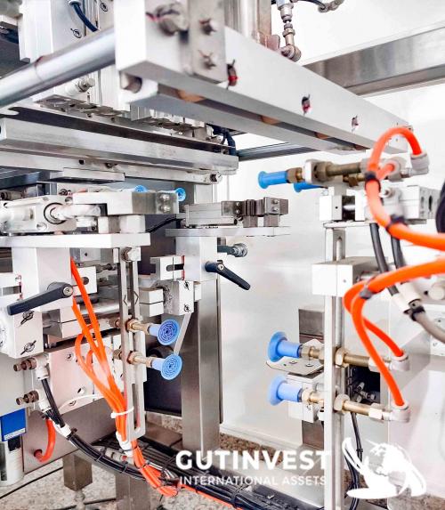 Vertical packaging line for Doypack bags