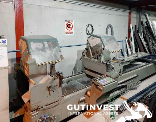 Double head cross-cut sawing machine