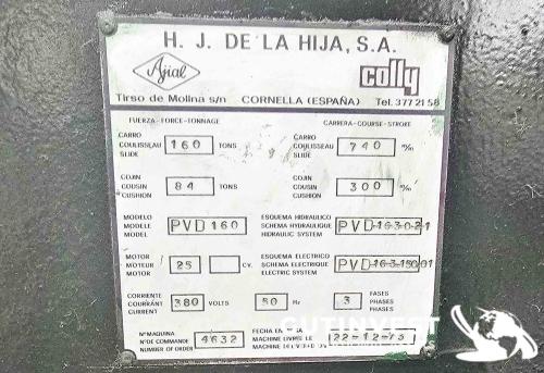 Hydraulic press - 160Tn