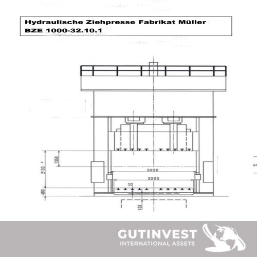 Double-column hydraulic press - 1.000 tons