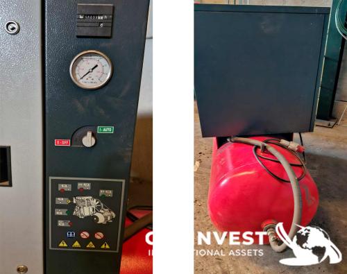 Air compressor with tank