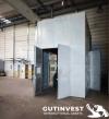 2  -  Shot blasting cabinet with extraction