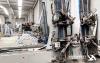 1  -  CNC 4 axis vertical welding and corner cleaning machine