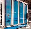 1  -  Vertical glass washing machine