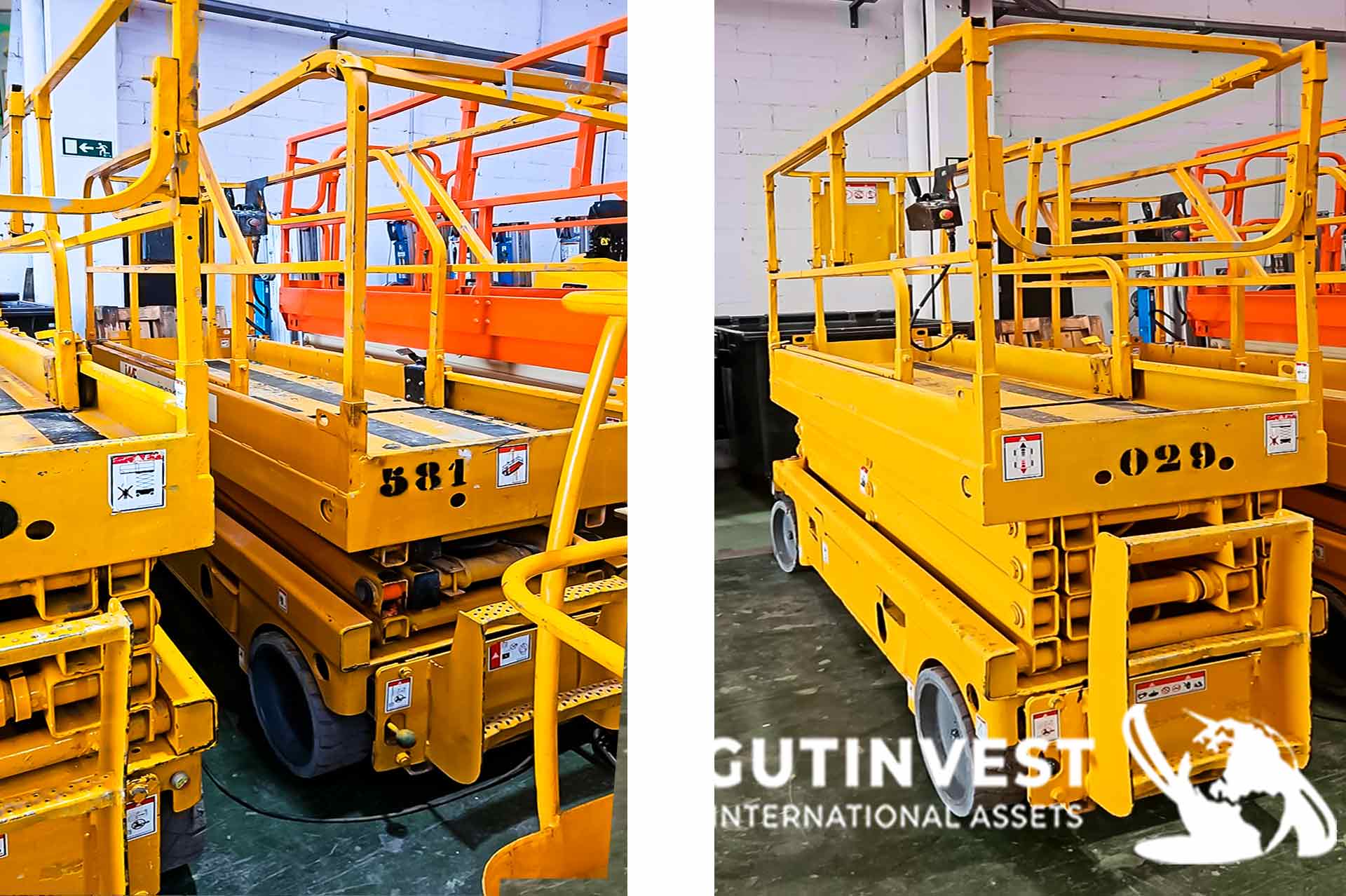 Electric scissor lifting platform - 10 meters