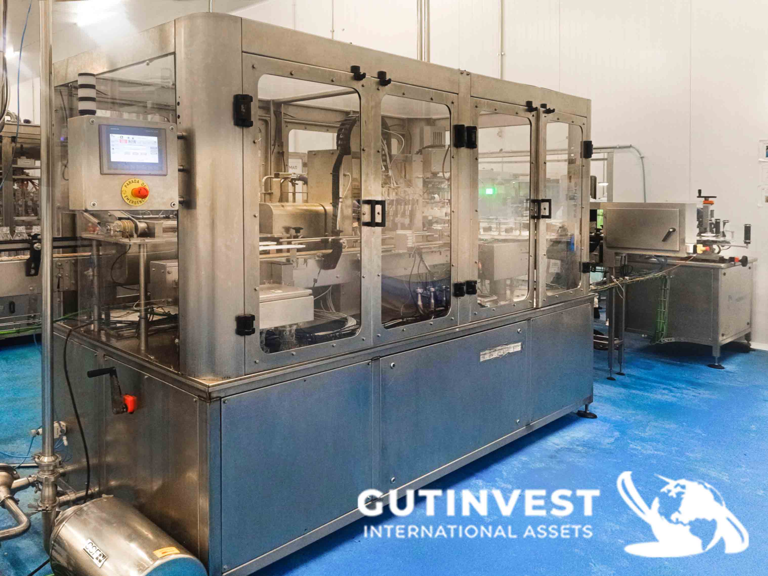 Automatic Linear Filling and Capping Machine for gazpacho a
