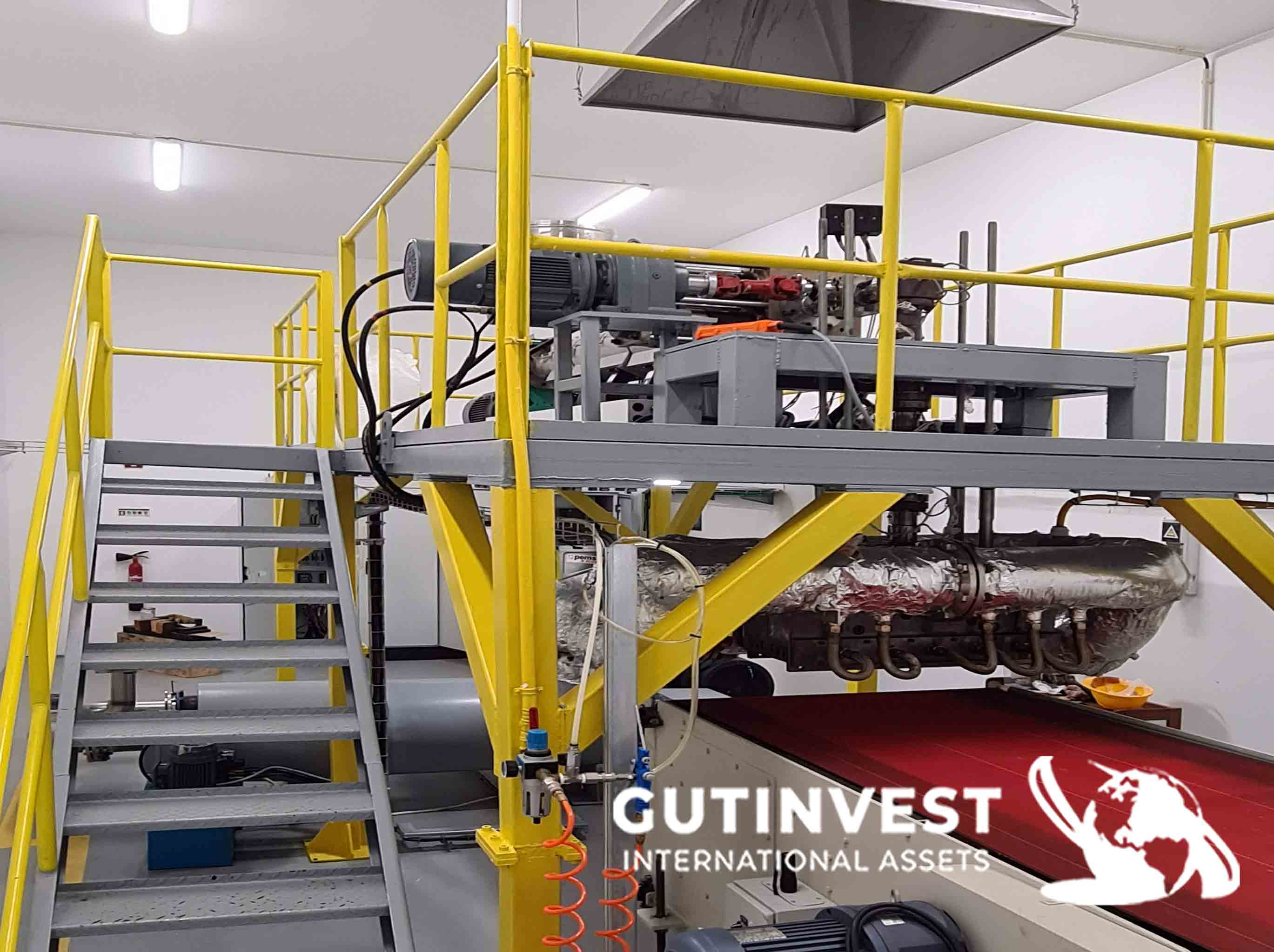 Meltblown extrusion line