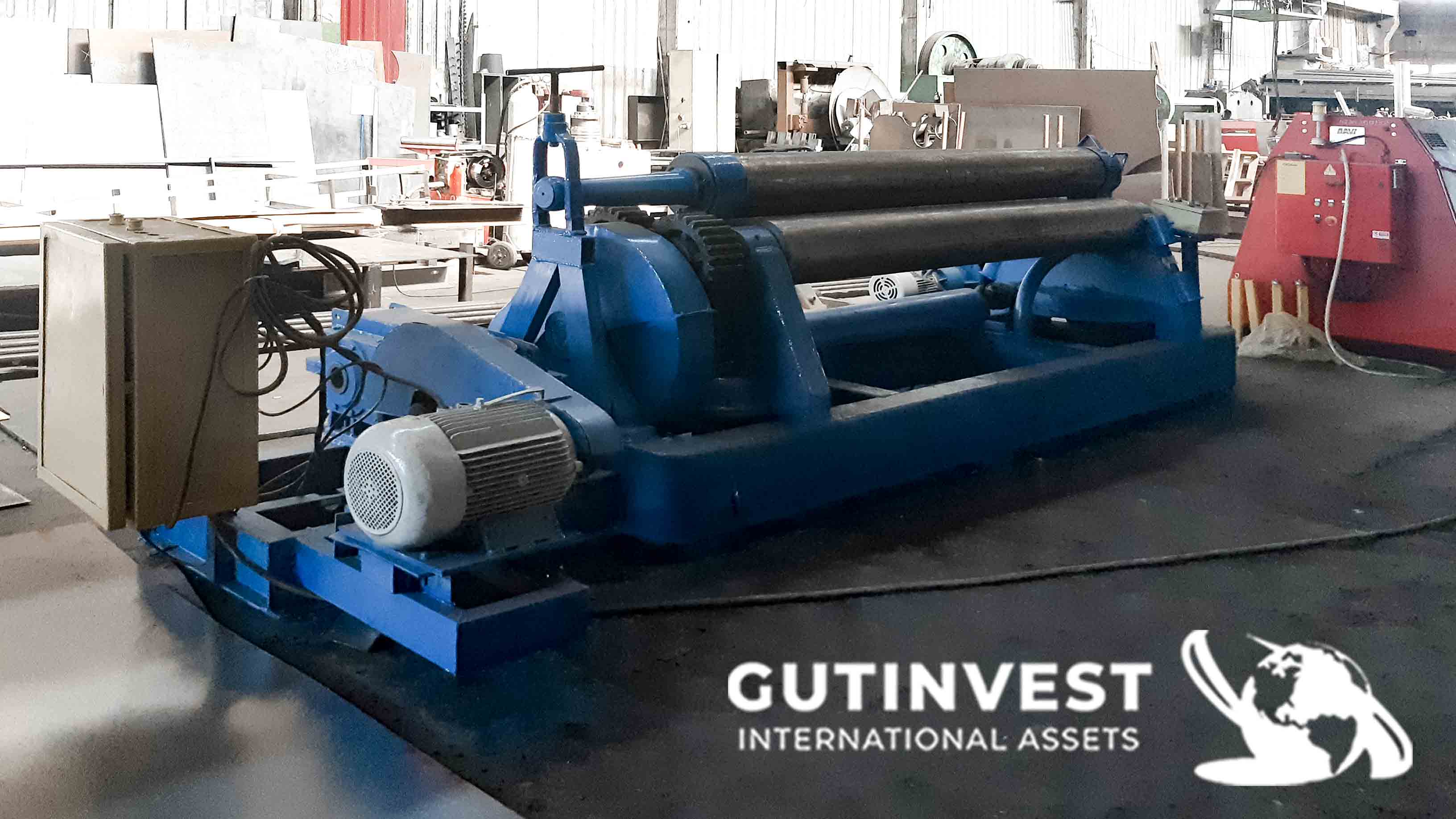Plate rolling bending machine