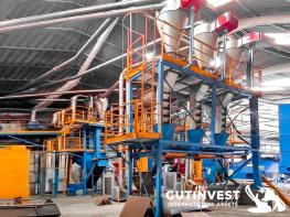 Planta completa para el reciclaje de neumáticos triturados - 10.000T/año "SPR"