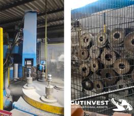 Rotary polishing machine for metal surfaces