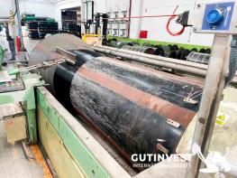 Sectional warping machine with two fillets - textile sector